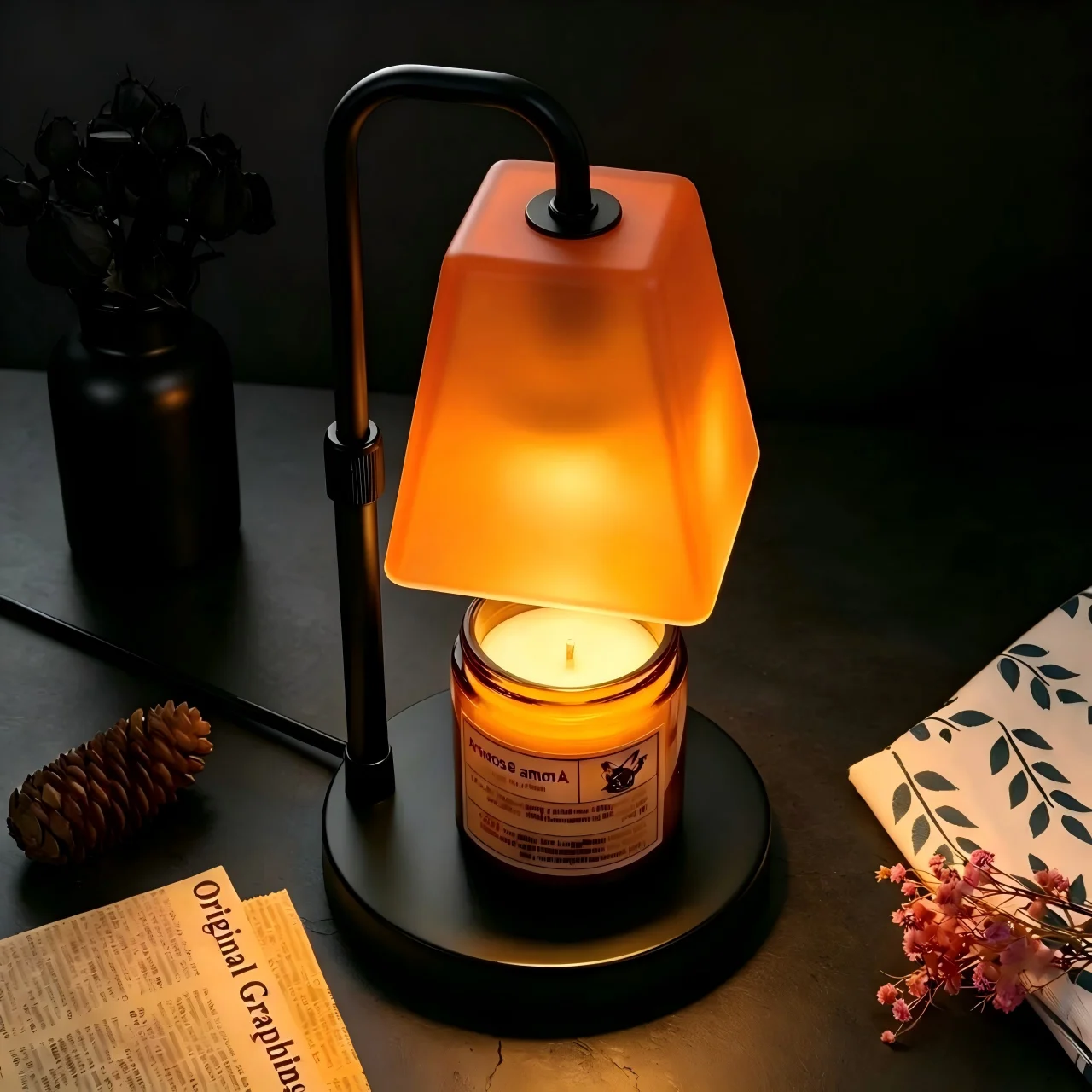 US Standard Candle Warmer Lamp with Dusty Orange Glass Shade, Dimmable Timer Wax Melt Warmer for Scented Jar Candles, 4-Key Smart Switch, Flameless Home Fragrance Lamp, Bedroom Living Room Decor
US Standard Candle Warmer Lamp with Dusty Orange Glass Shade, Dimmable Timer Wax Melt Warmer for Scented Jar Candles, 4-Key Smart Switch, Flameless Home Fragrance Lamp, Bedroom Living Room Decor