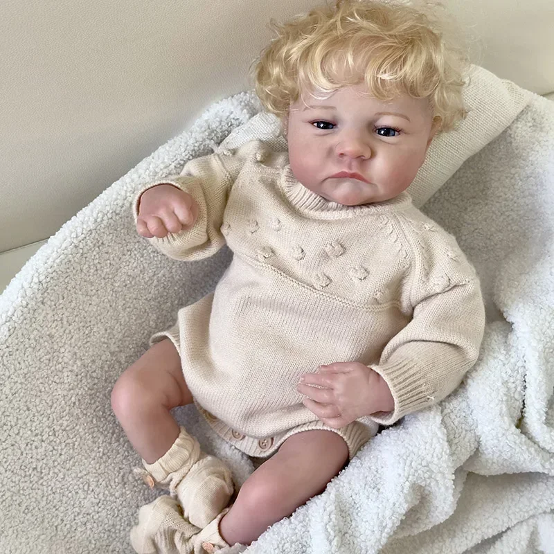 49cm Soft Body Reborn Baby Doll Levi Awake Newborn Baby Size 3D Skin Visible Veins Collectible Art Doll
49cm Soft Body Reborn Baby Doll Levi Awake Newborn Baby Size 3D Skin Visible Veins Collectible Art Doll