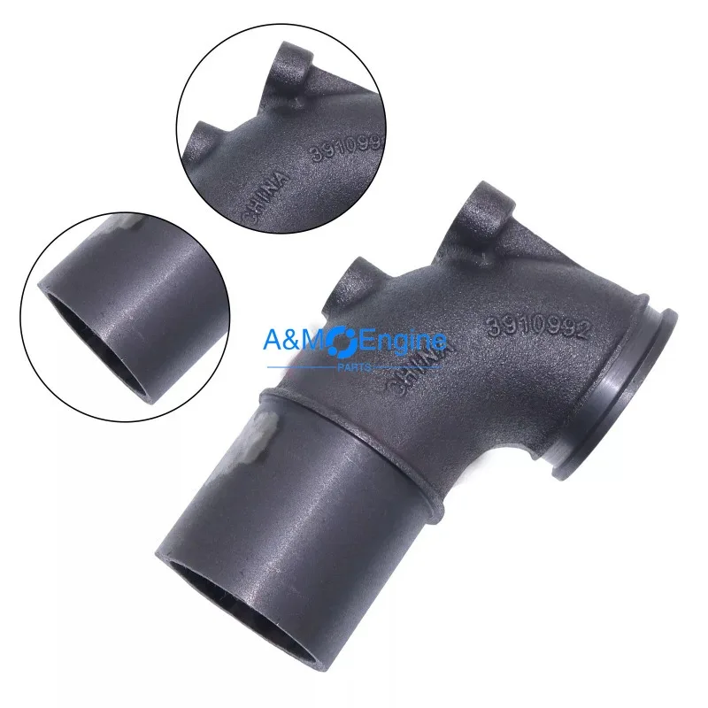 New Outlet Connection Exhaust Manifold Tube For Cummins 4BT 6BT 3910992
New Outlet Connection Exhaust Manifold Tube For Cummins 4BT 6BT 3910992