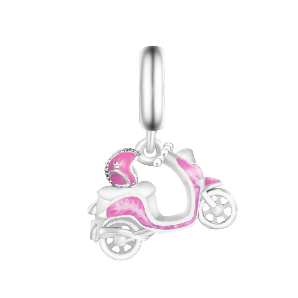 Fit Europe 925 Bracelet Pink Scooter Charms Sterling Silver Beads For Jewelry Making For Women Pulseras
Fit Europe 925 Bracelet Pink Scooter Charms Sterling Silver Beads For Jewelry Making For Women Pulseras