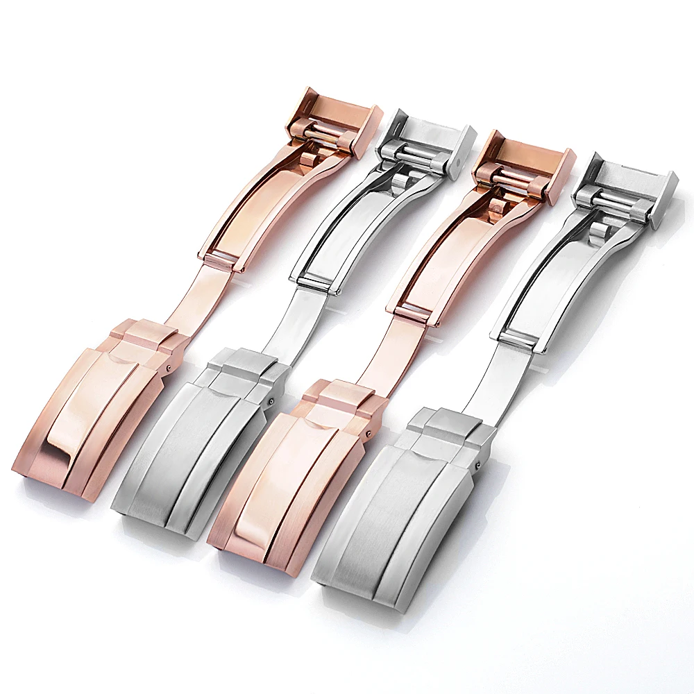 316L Stainless Steel Metal Folding Buckle Clasp Men Women Silver Rose Gold Watch Accessories for Watch Strap 
316L Stainless Steel Metal Folding Buckle Clasp Men Women Silver Rose Gold Watch Accessories for Watch Strap