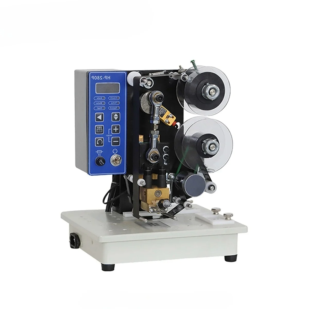 Machine Expiration Date Printer with Plastic Film and Bag PackagingHot-Selling HP-280P Electric Semi-Automatic Ribbon Coding