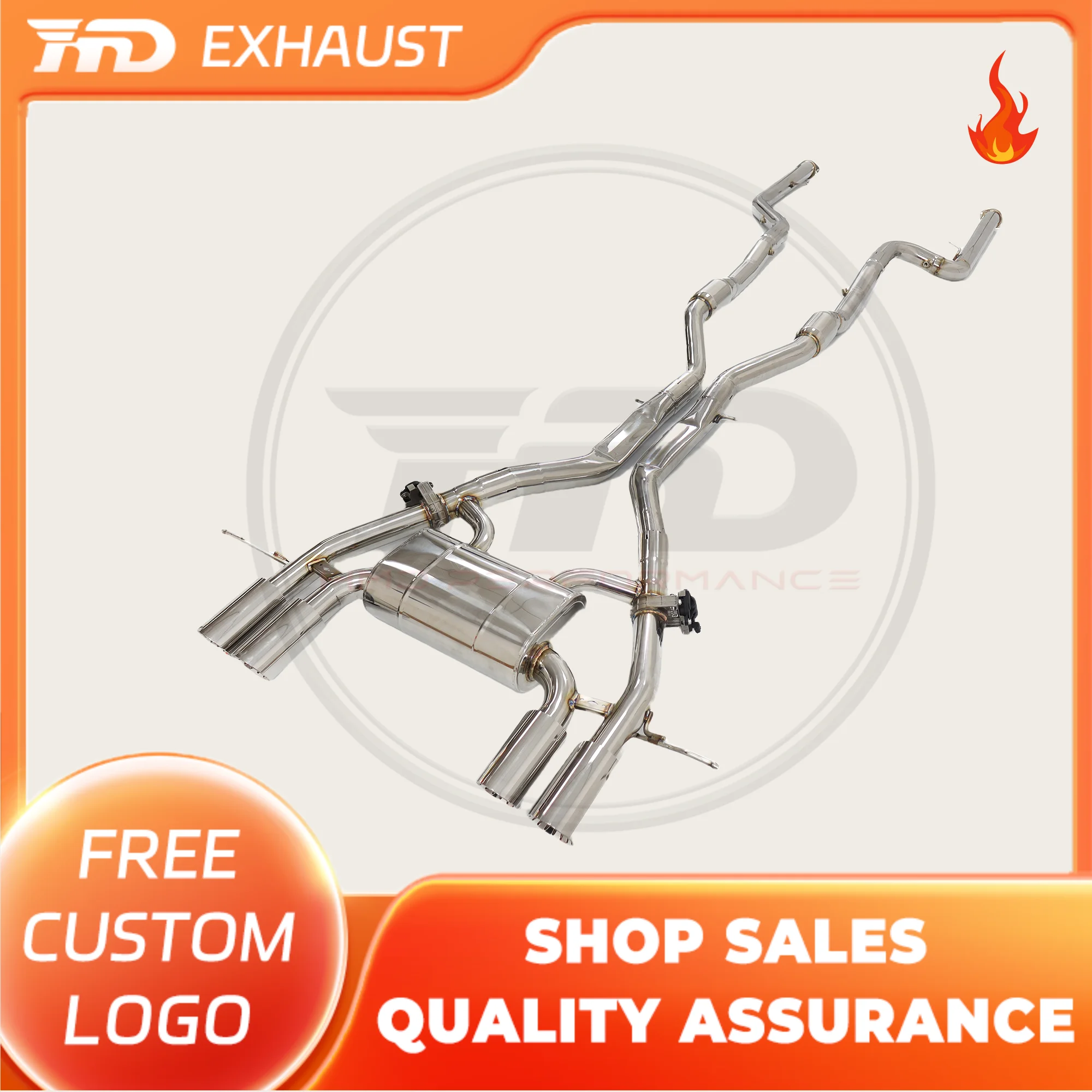 HMD Exclusive customization Stainless Steel Exhaust System Performance Catback for BMW M3 M4 G80 G82 Car Muffler
HMD Exclusive customization Stainless Steel Exhaust System Performance Catback for BMW M3 M4 G80 G82 Car Muffler
