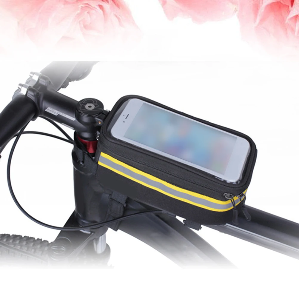 1PC Yellow S Waterproof Mountain Bike Saddle Bag Nylon Frame Front Tube Handlebar Cycling Bag Transparent for Bike
1PC Yellow S Waterproof Mountain Bike Saddle Bag Nylon Frame Front Tube Handlebar Cycling Bag Transparent for Bike