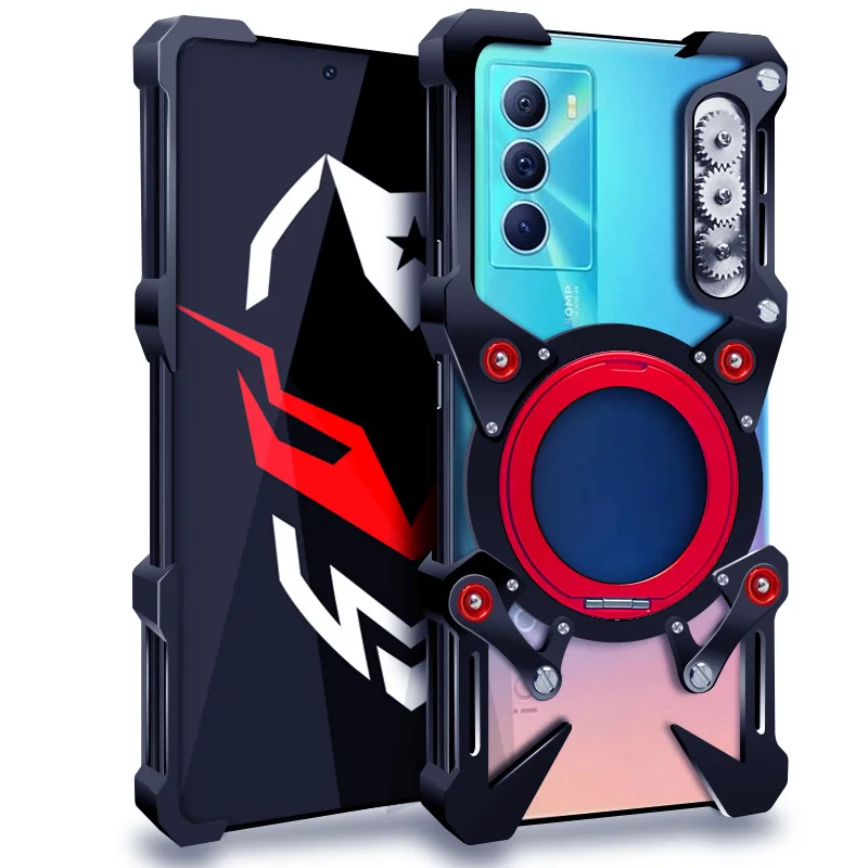 Luxury Armor Metal Aluminum Phone Bumper For Vivo Iqoo Neo10 Neo9 Neo8 Neo7 Neo6 Pro Cover Mechanical Purely Handmade Skull Case
Luxury Armor Metal Aluminum Phone Bumper For Vivo Iqoo Neo10 Neo9 Neo8 Neo7 Neo6 Pro Cover Mechanical Purely Handmade Skull Case