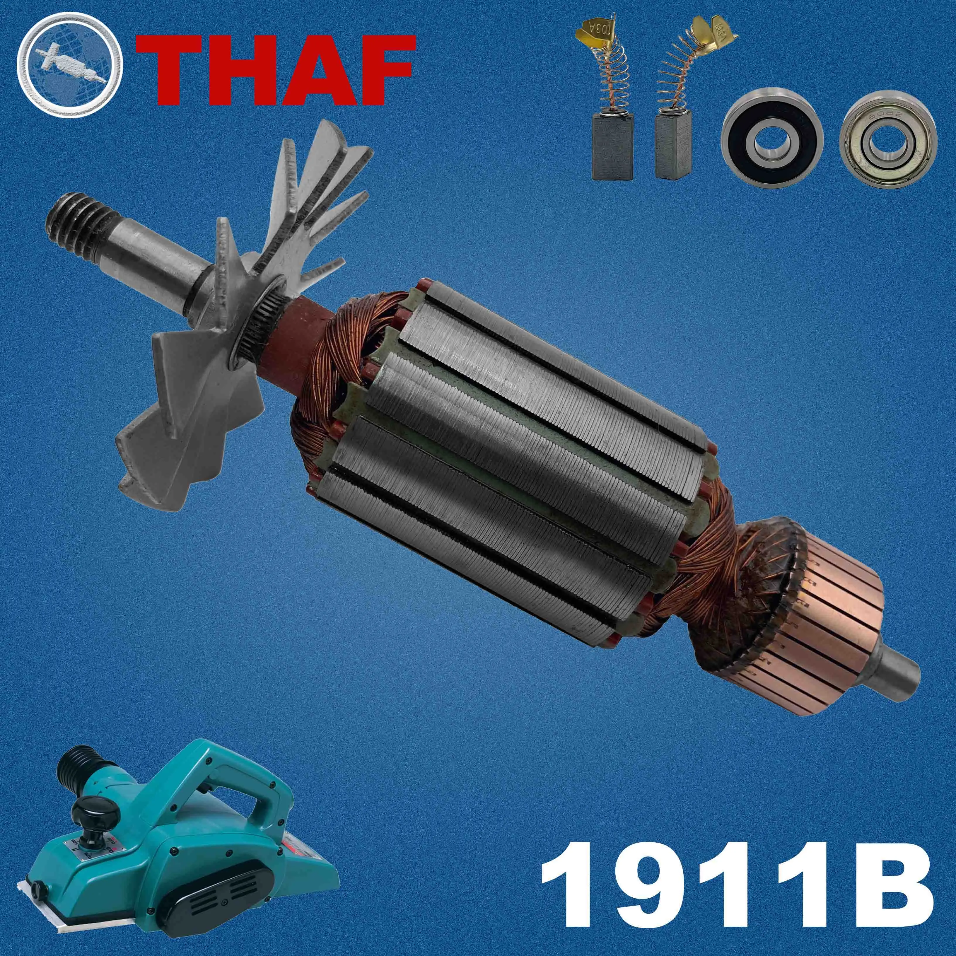 AC 220V 240V 1911B Armature Rotor For MAKITA Planer Spare Parts Electric Planer 516084-3 516083-5
AC 220V 240V 1911B Armature Rotor For MAKITA Planer Spare Parts Electric Planer 516084-3 516083-5