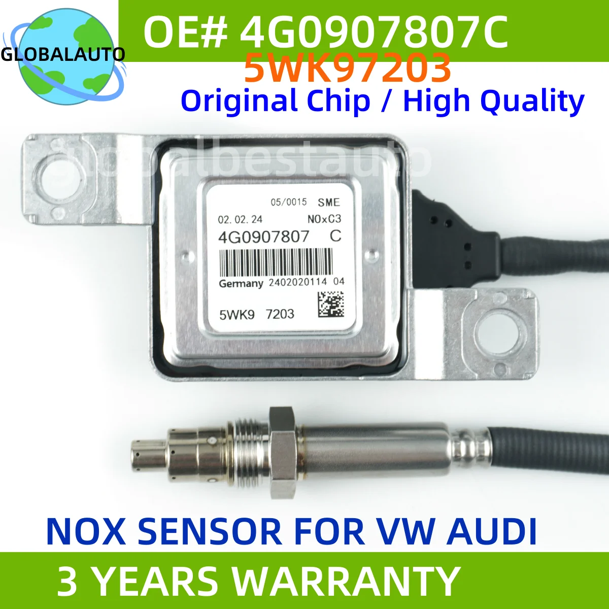 4G0907807C 5WK97203 Original New Nox Sensor Nitrogen Oxide Sensor For vw Audi A6 C8 A7 Sportback 2019-2024 A7 Sportback 2019-24
4G0907807C 5WK97203 Original New Nox Sensor Nitrogen Oxide Sensor For vw Audi A6 C8 A7 Sportback 2019-2024 A7 Sportback 2019-24