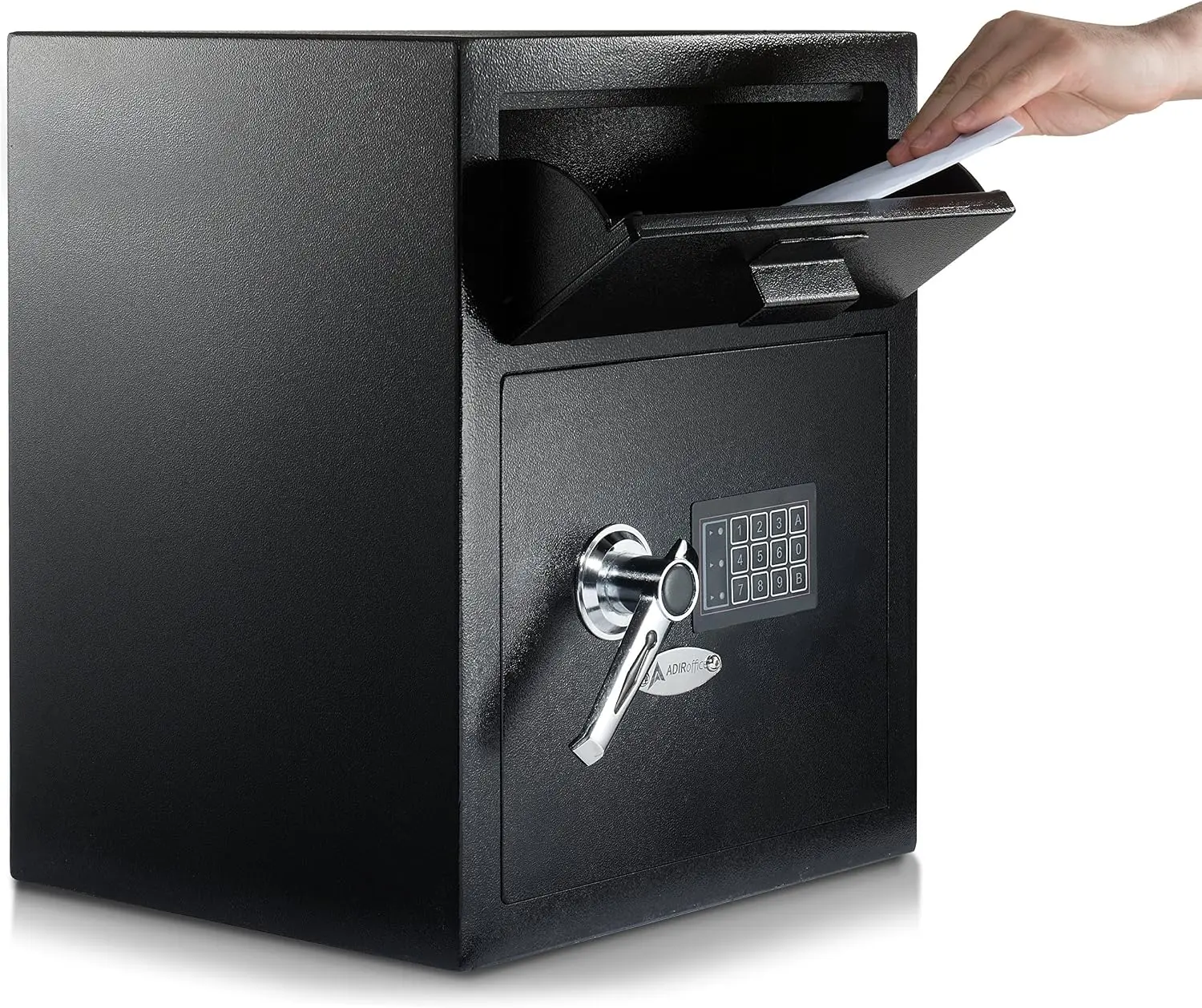 Digital Depository Safe - Front Loading - Digital Keypad Lock - Lockout Mode (Black)
Digital Depository Safe - Front Loading - Digital Keypad Lock - Lockout Mode (Black)