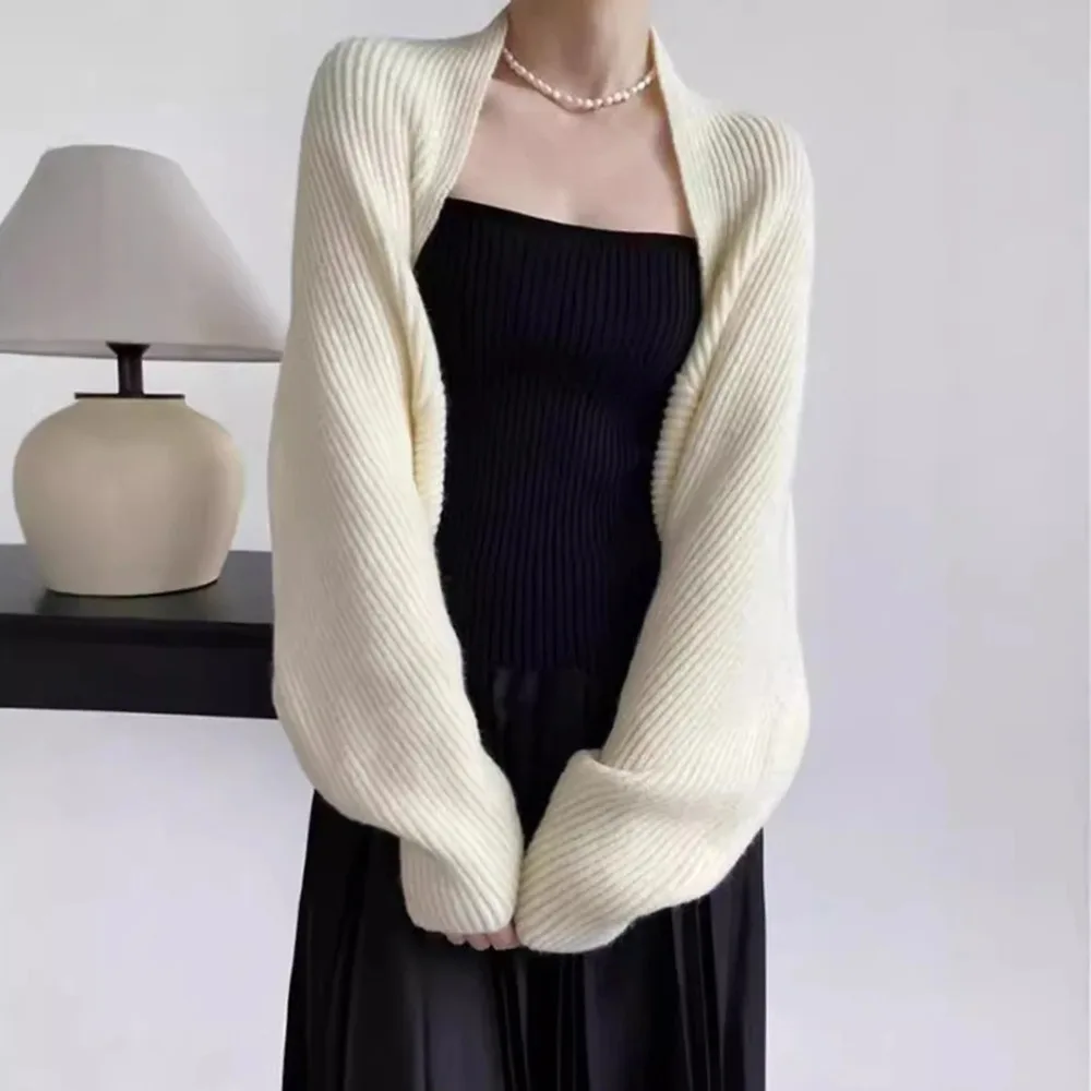 Knitted Solid Color Shawl With Sleeves Multi-Functional Cardigan,Fashion Scarf Sunshield Neck Warmer For Daily Wear For Dress
Knitted Solid Color Shawl With Sleeves Multi-Functional Cardigan,Fashion Scarf Sunshield Neck Warmer For Daily Wear For Dress