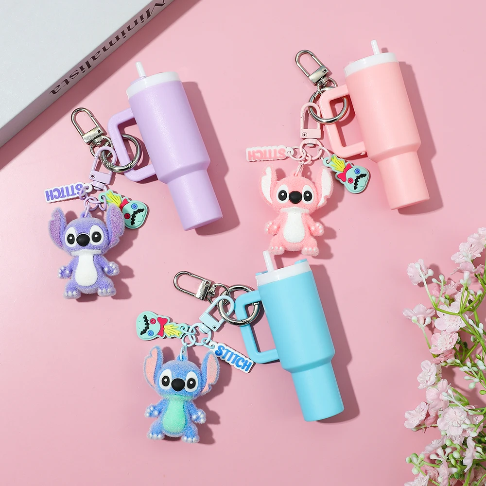 Stitch & Mini Cup Keychain - Pill/Coin Storage Box, Handbag Charms Key Ring for School Bag Great for Friends, Classmates
Stitch & Mini Cup Keychain - Pill/Coin Storage Box, Handbag Charms Key Ring for School Bag Great for Friends, Classmates