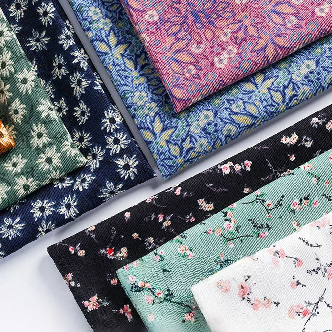 1-4m Ribbed Corduroy Fabric Floret Print Thickening Autumn Winter DIY Handmade Jacket,Sofa Cover, Pillowcase, Clothing
1-4m Ribbed Corduroy Fabric Floret Print Thickening Autumn Winter DIY Handmade Jacket,Sofa Cover, Pillowcase, Clothing