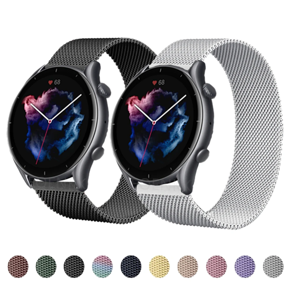 Магнитный металлический ремешок для Xiaomi Huami Amazfit GTR 3 Pro, браслет-петля для Amazfit GTS 2 Mini/GTR 2/2e/47 мм/42 мм/Bip U, ремешок для часов
Магнитный металлический ремешок для Xiaomi Huami Amazfit GTR 3 Pro, браслет-петля для Amazfit GTS 2 Mini/GTR 2/2e/47 мм/42 мм/Bip U, ремешок для часов