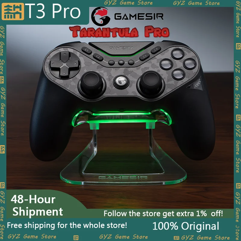 GameSir Tarantula Pro Wireless Controllers T3 Pro Handle With Switchable Face Buttons TMR Joysticks For PC/NS/IOS/Android Phones
GameSir Tarantula Pro Wireless Controllers T3 Pro Handle With Switchable Face Buttons TMR Joysticks For PC/NS/IOS/Android Phones