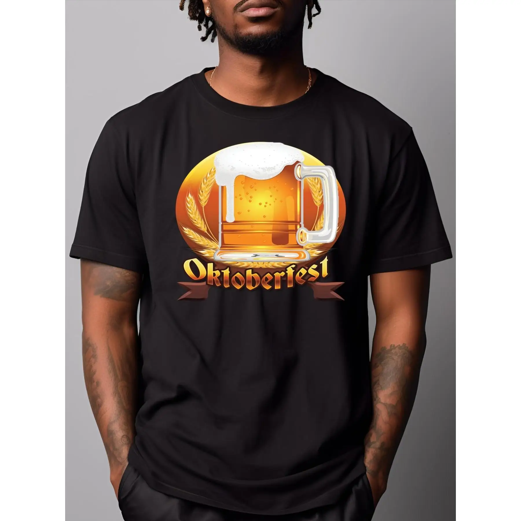 Unisex Oktoberfest T-shirt, Classic German Beer Festival Graphic Tee, Bavarian Party Beer Mug Casual Short Sleeve Top
Unisex Oktoberfest T-shirt, Classic German Beer Festival Graphic Tee, Bavarian Party Beer Mug Casual Short Sleeve Top