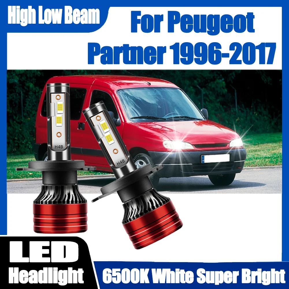2PCS 120W Canbus H4 Headlight 3570 CSP Chips High Lumens Lamps Led Brightest Upgraded Auto Lights For Peugeot Partner 1996-2017
2PCS 120W Canbus H4 Headlight 3570 CSP Chips High Lumens Lamps Led Brightest Upgraded Auto Lights For Peugeot Partner 1996-2017