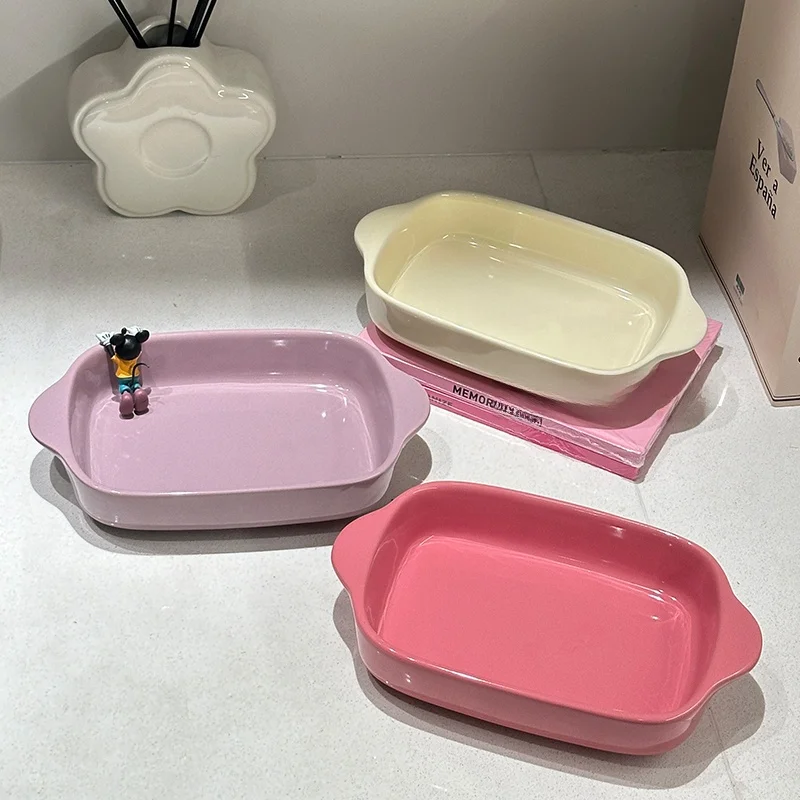Nordic Sle Cerc Baking Tray Cheese Rice Oven Di Microwave Se Baking Utensils Rectangular ape Pure Color Design
Nordic Sle Cerc Baking Tray Cheese Rice Oven Di Microwave Se Baking Utensils Rectangular ape Pure Color Design