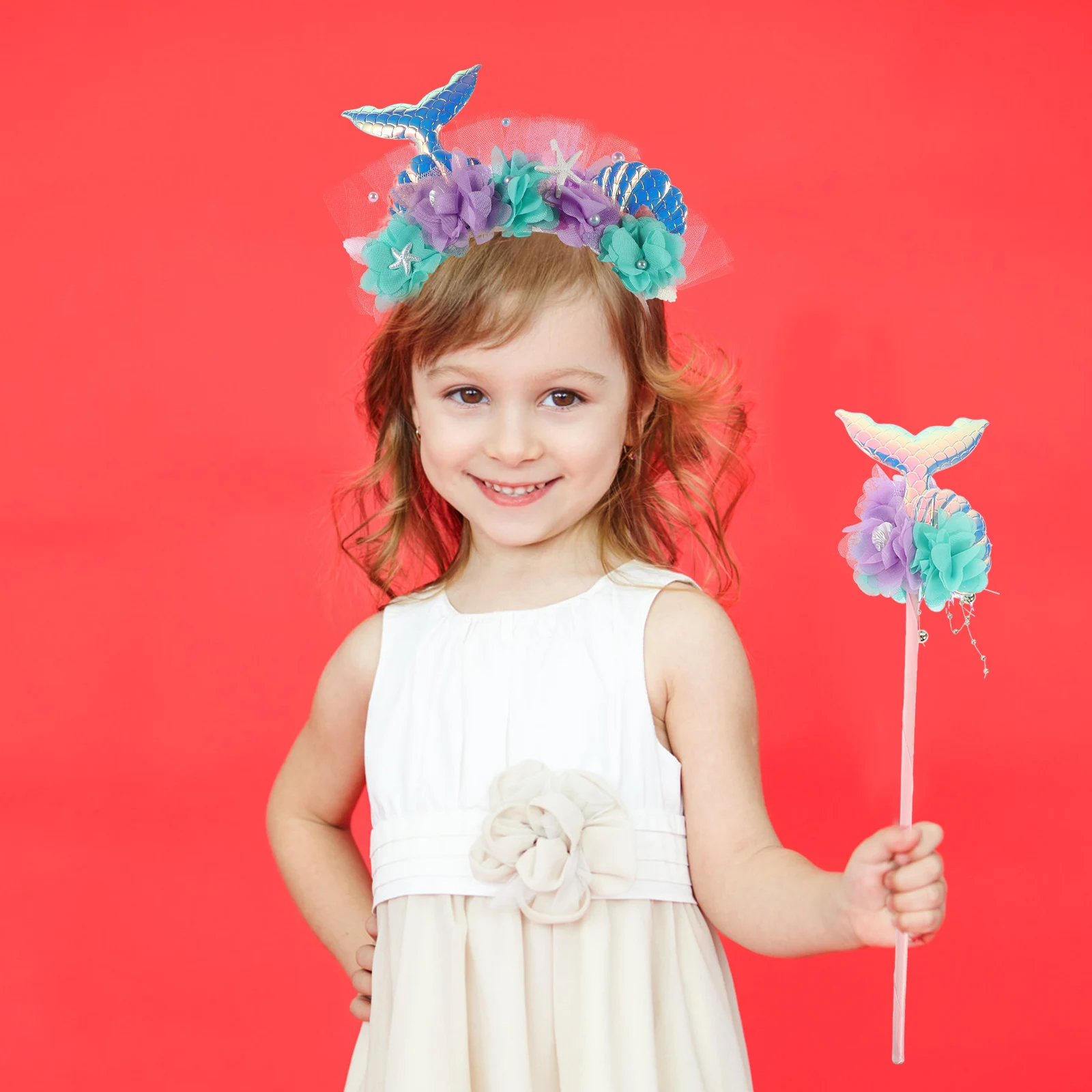 Mermaid Headband Girls Hairband Sequin Tail Crown Costume Props Birthday Party Accessories Plastic Hoop Fairy 
Mermaid Headband Girls Hairband Sequin Tail Crown Costume Props Birthday Party Accessories Plastic Hoop Fairy