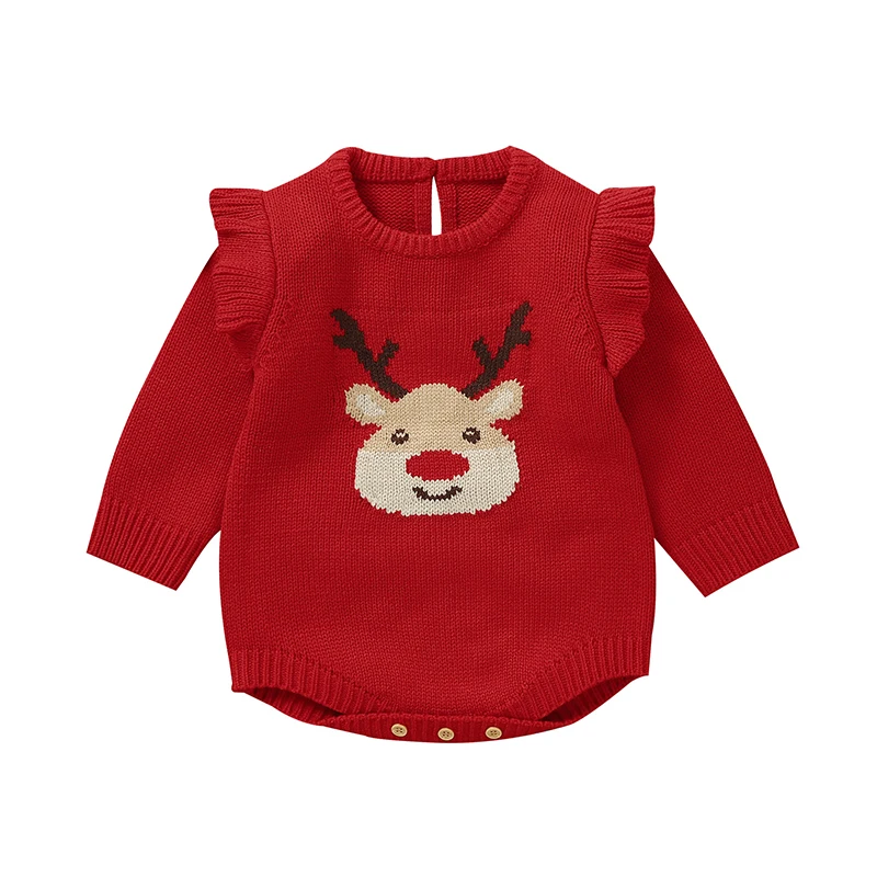 0-18 Months Baby Girls Christmas Romper Long Sleeve Crew Neck Deer Knit Romper Bodysuit Sweater for Casual Daily
0-18 Months Baby Girls Christmas Romper Long Sleeve Crew Neck Deer Knit Romper Bodysuit Sweater for Casual Daily