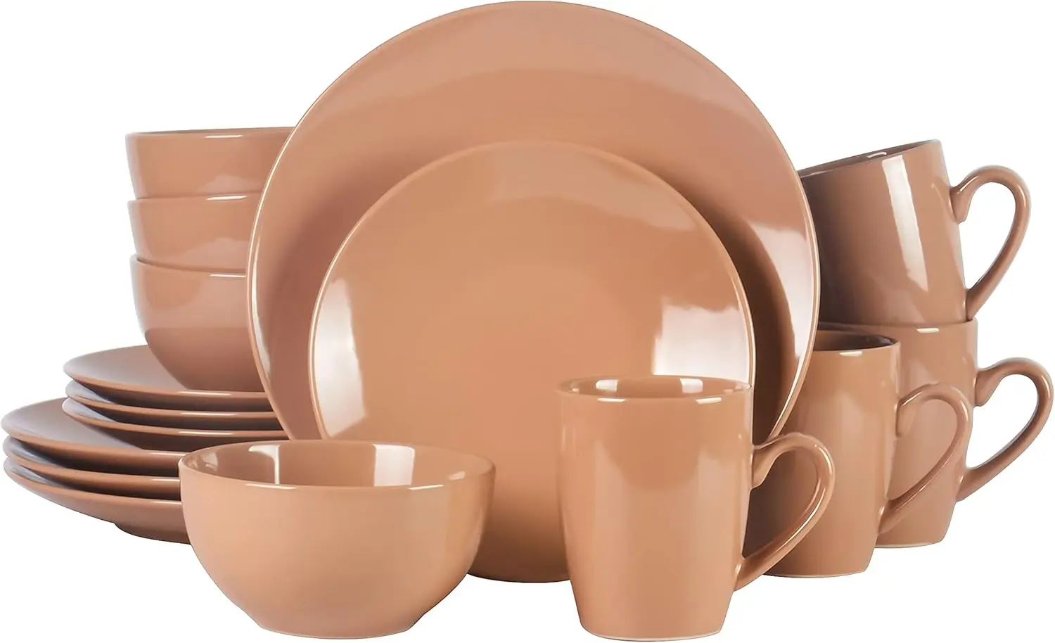 Color Wave Stoneware16pc Dinnerware Set, Beige
Color Wave Stoneware16pc Dinnerware Set, Beige