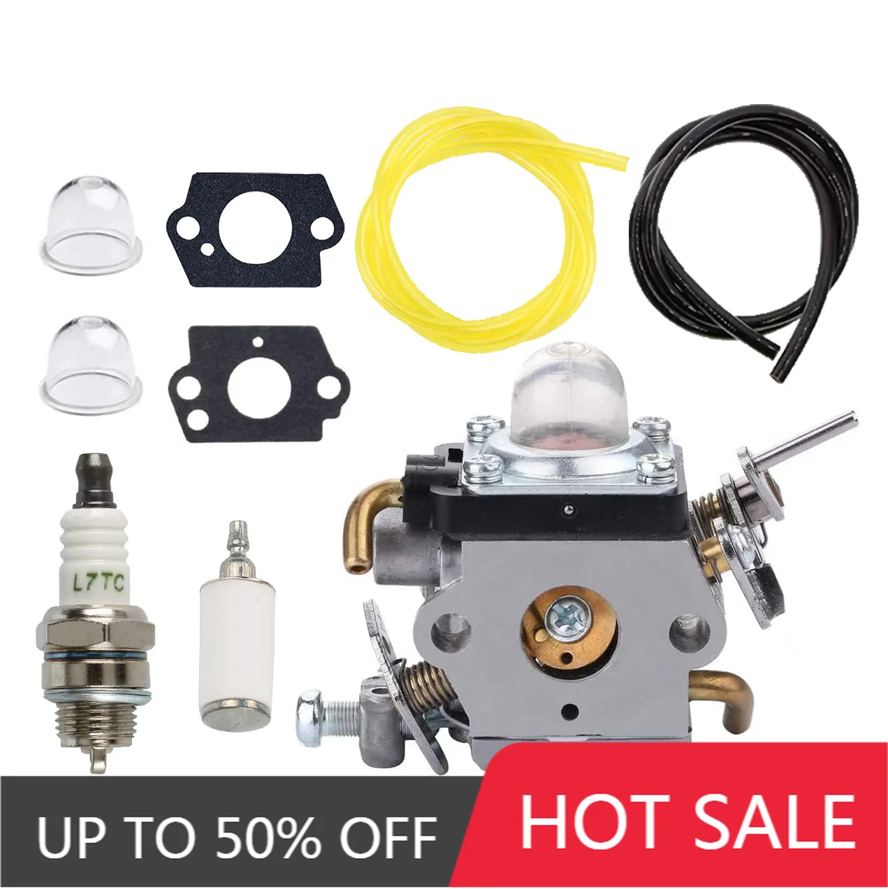 Suitable for 574386701 581734301 carburetor Husqvarna 122LDX 122C 122LK 22cc chainsaw kit lawn mower lawn mower
Suitable for 574386701 581734301 carburetor Husqvarna 122LDX 122C 122LK 22cc chainsaw kit lawn mower lawn mower