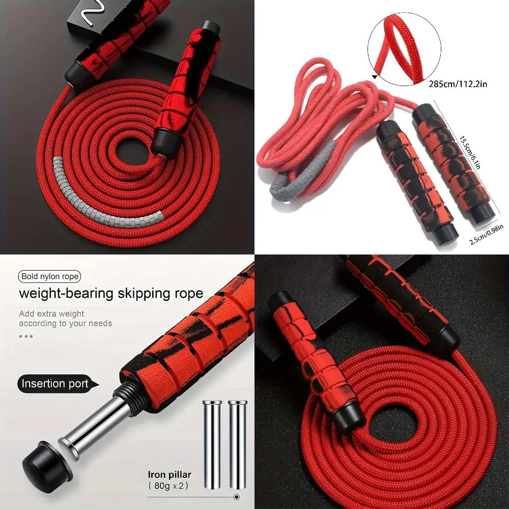 Adjustable & Durable Jump Rope With Foam Handles For Fitness, Workout, Strength Training - Polyester , Non-, Suitable For Ages 1
Adjustable & Durable Jump Rope With Foam Handles For Fitness, Workout, Strength Training - Polyester , Non-, Suitable For Ages 1