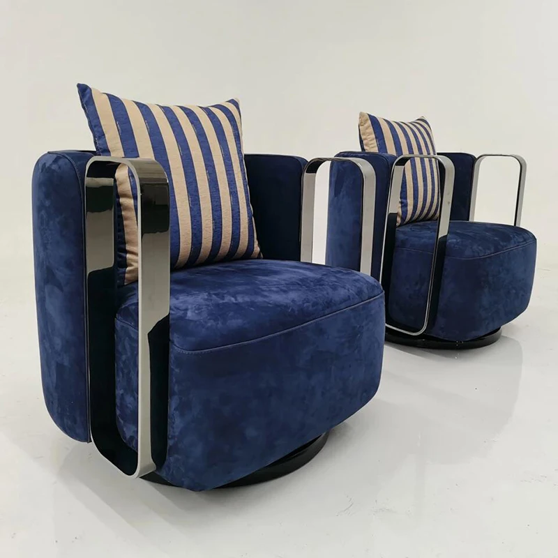 Luxury modern velvet fabric armchair single swivel lounge chair for home office and bedroom metal swivel living room furniture
Luxury modern velvet fabric armchair single swivel lounge chair for home office and bedroom metal swivel living room furniture