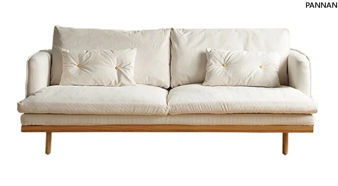 Nordic fabric sofa, living room small apartment furniture, Japanese retro three-person sofa removable and washable
Nordic fabric sofa, living room small apartment furniture, Japanese retro three-person sofa removable and washable
