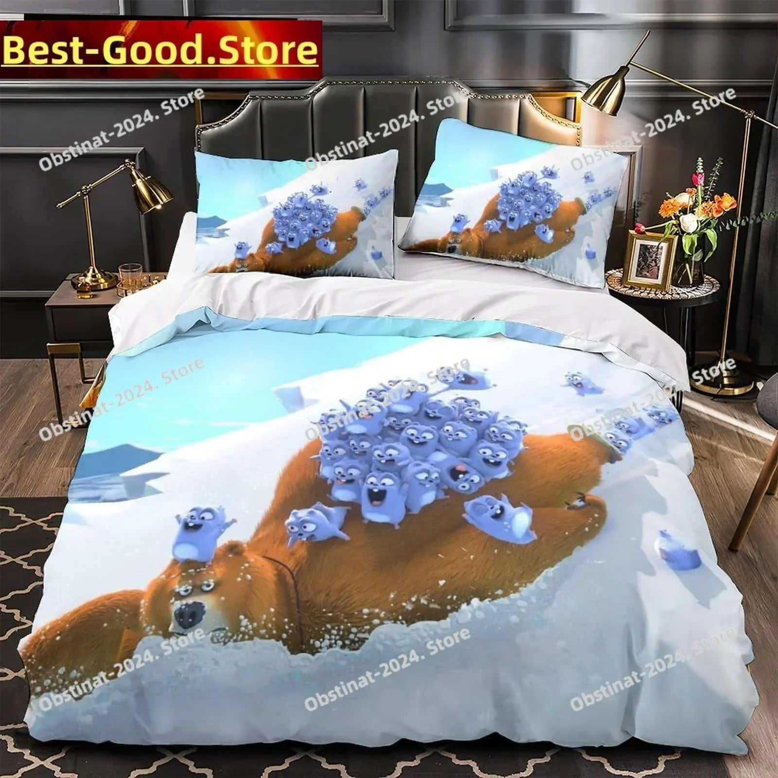 3D Anime Grizzy and the lemmings Bedding Set Printed single Comforter Quilt Bed Cover Pillow Case 3 Pieces Sets Kids Adult Size
3D Anime Grizzy and the lemmings Bedding Set Printed single Comforter Quilt Bed Cover Pillow Case 3 Pieces Sets Kids Adult Size
