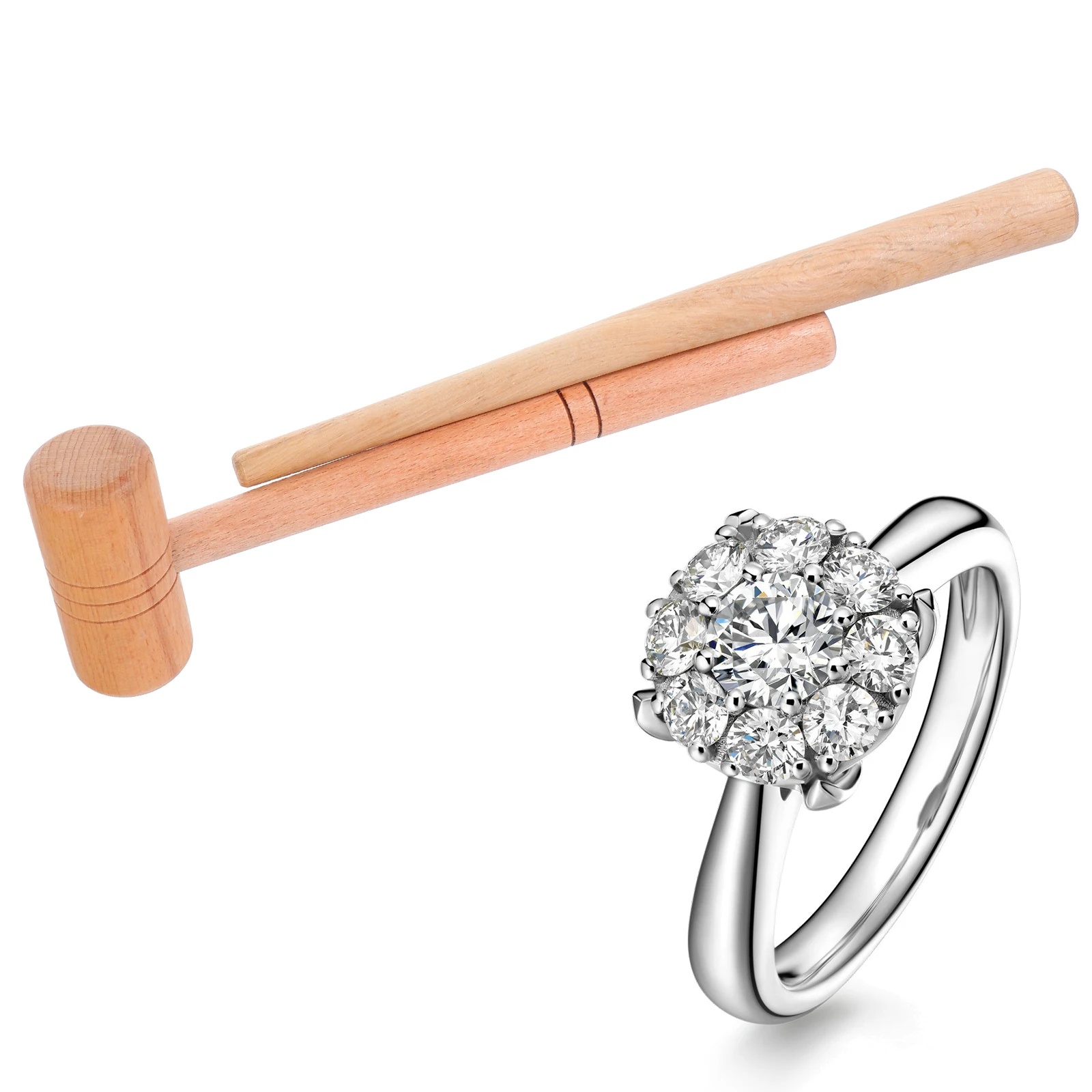 Wood Sizer Set Mandrel Sizing Rod Hammer Repair Kit Reshaping Deformed Rings Adjustable Resizing Portable Design Diy Repair
Wood Sizer Set Mandrel Sizing Rod Hammer Repair Kit Reshaping Deformed Rings Adjustable Resizing Portable Design Diy Repair