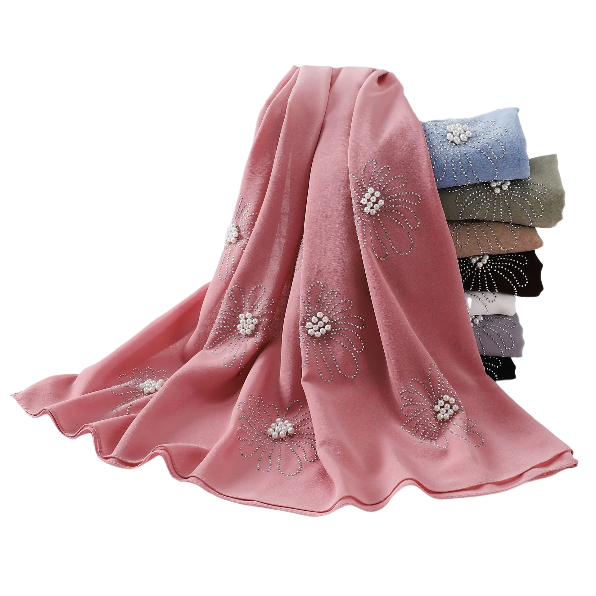Fashion Chiffon Hijab Scarf Glitter Rhinestone Diamond Bandana Solid Color shawl for women muslim Wrap headband Islamic 175*70cm
Fashion Chiffon Hijab Scarf Glitter Rhinestone Diamond Bandana Solid Color shawl for women muslim Wrap headband Islamic 175*70cm