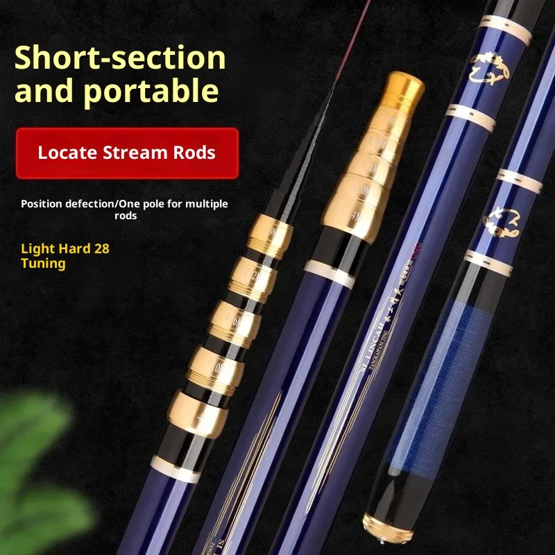 7.2 meters ultra-short positioning carbon ultra-light hard portable telescopic hand rod multi-position adjustable fishing rod
7.2 meters ultra-short positioning carbon ultra-light hard portable telescopic hand rod multi-position adjustable fishing rod