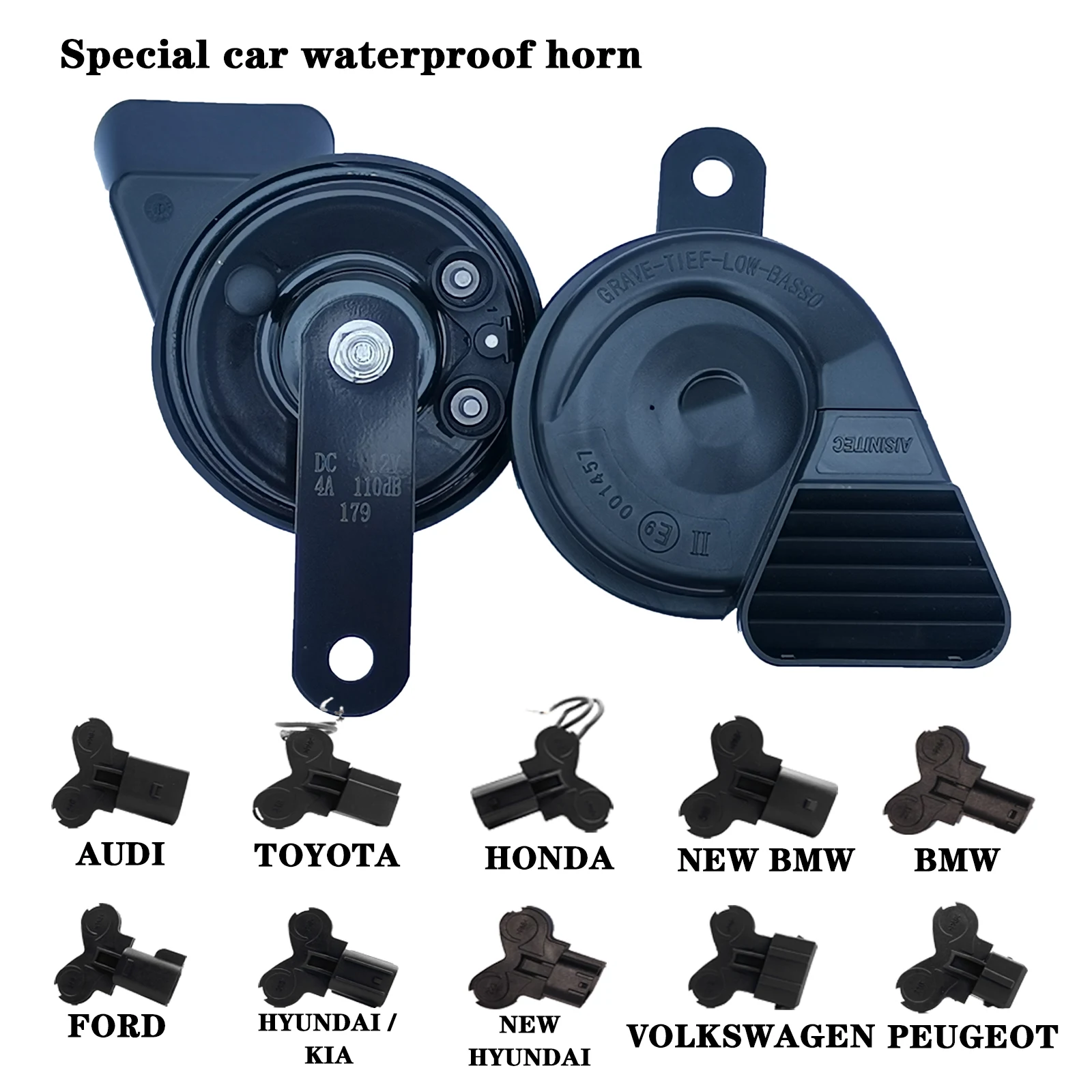 Special Car Horn 12V Super Loud Dual Tone High/Low510/410Hz For Audi Toyota Ford BMW Volkswagen Hyundai KIA Honda Peugeot
Special Car Horn 12V Super Loud Dual Tone High/Low510/410Hz For Audi Toyota Ford BMW Volkswagen Hyundai KIA Honda Peugeot