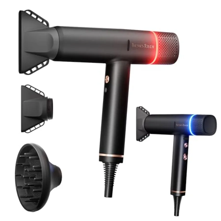 Hair Dryer High-Speed Ionic Low Noise Blow Dryer Powerful 1600 Watt Motor for Fast Drying and Straight and Wavy Hair Lightweigh
Hair Dryer High-Speed Ionic Low Noise Blow Dryer Powerful 1600 Watt Motor for Fast Drying and Straight and Wavy Hair Lightweigh