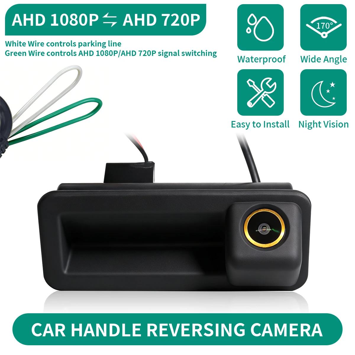 Камера заднего вида AHD 1080P для Ford Focus 2 MK2, Mondeo MK4, S-Max, C-Max, Kuga MK1, Fiesta MK7, Range Rover Freelander 2
Камера заднего вида AHD 1080P для Ford Focus 2 MK2, Mondeo MK4, S-Max, C-Max, Kuga MK1, Fiesta MK7, Range Rover Freelander 2