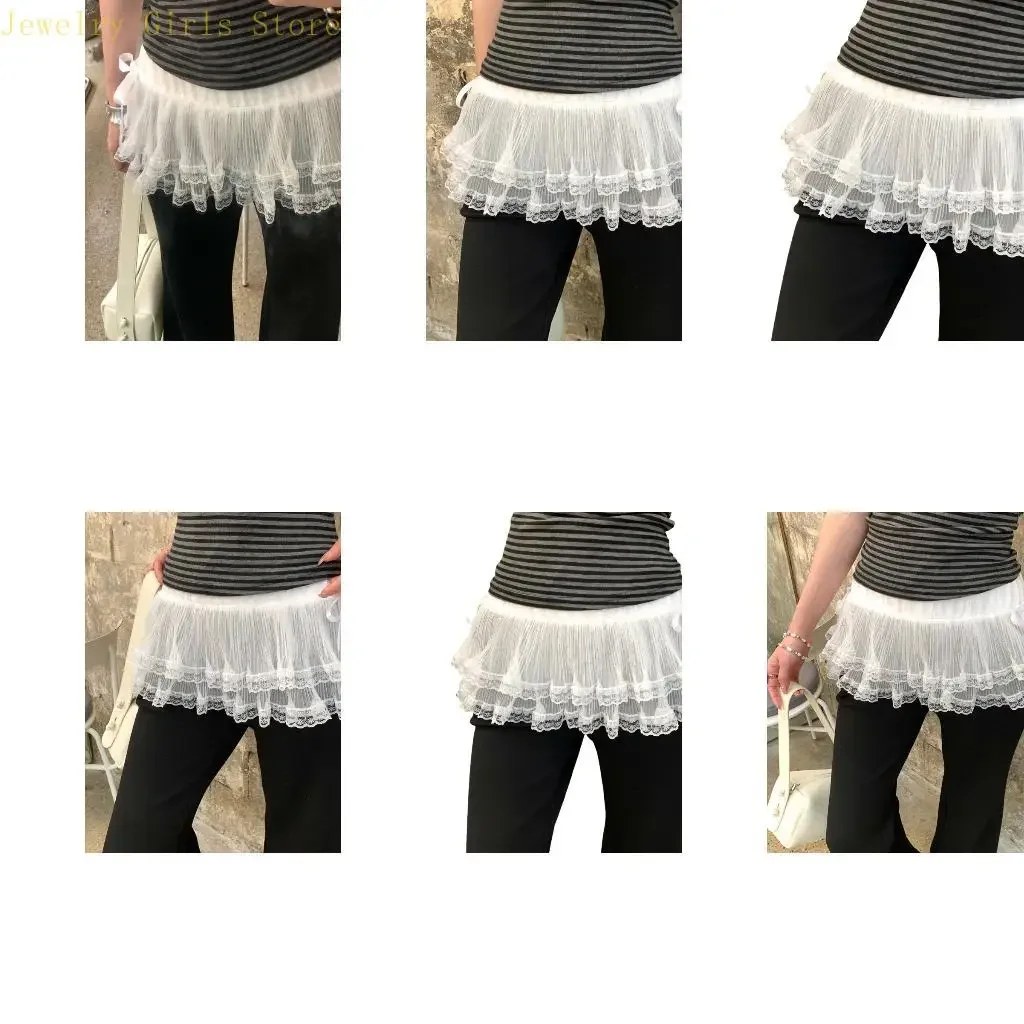 Women's Romantics Layered Ruffle Lace Waist Belt Mini Wrap Skirt Shirt Extender For Layered Outfits And Photoshoots D0UB
Women's Romantics Layered Ruffle Lace Waist Belt Mini Wrap Skirt Shirt Extender For Layered Outfits And Photoshoots D0UB