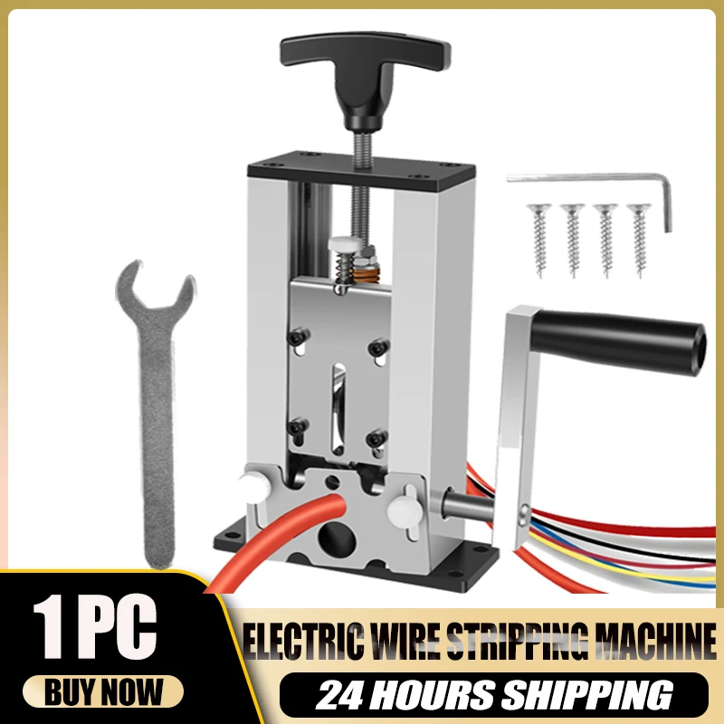 Electric Wire Stripper Manual Cable Peeler Tool Drill Powered Wire Stripping Machine Electric Cable Stripper For Copper Scrap
Electric Wire Stripper Manual Cable Peeler Tool Drill Powered Wire Stripping Machine Electric Cable Stripper For Copper Scrap