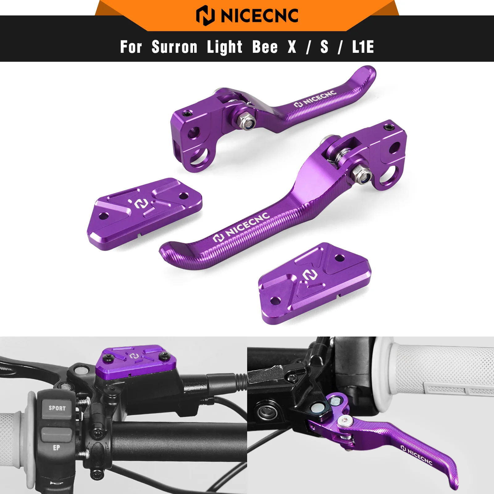 NICECNC For Surron Light Bee X S L1E Electric Dirt Bike 2025 Front Rear Brake Levers Brake Reservoir Covers For Segway X160 X260
NICECNC For Surron Light Bee X S L1E Electric Dirt Bike 2025 Front Rear Brake Levers Brake Reservoir Covers For Segway X160 X260