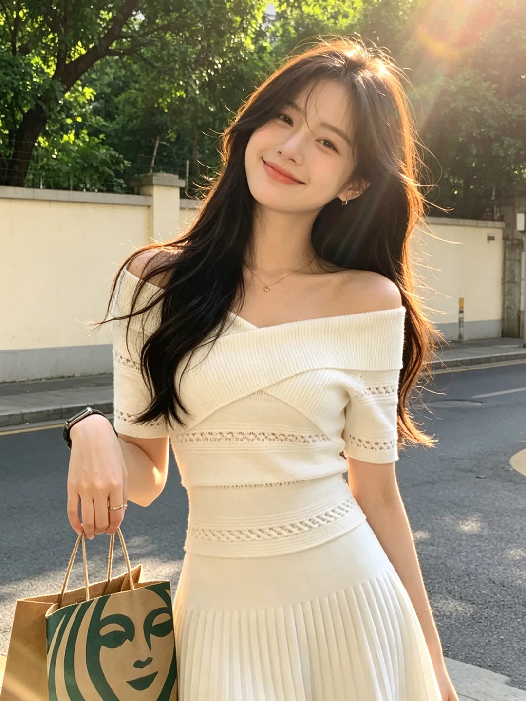 Cross-Shoulder Short Knitted Top And High Waist Skirt Two-Piece Set Women's Summer Fashion Commute Style Pure Color Ensemble
Cross-Shoulder Short Knitted Top And High Waist Skirt Two-Piece Set Women's Summer Fashion Commute Style Pure Color Ensemble