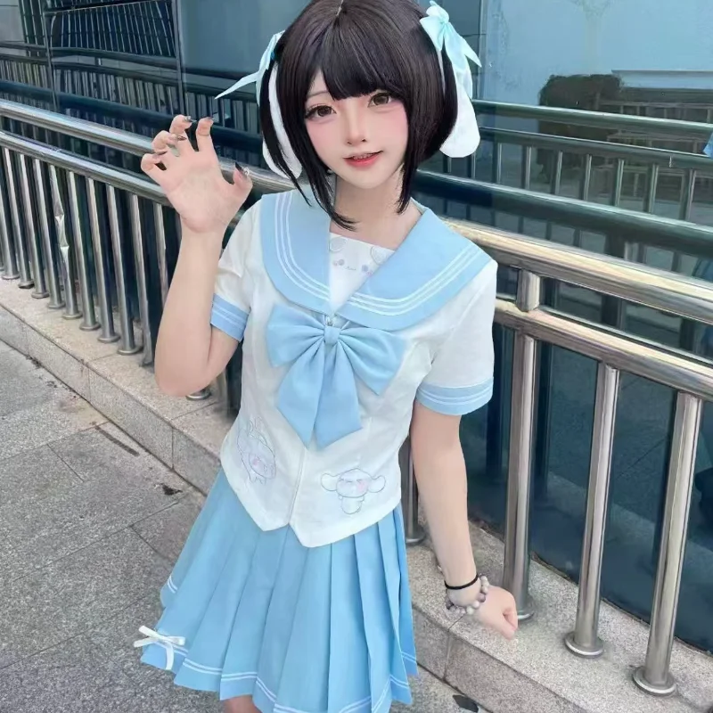 3Pcs Sanrio Cinnamoroll Embroidery Jk Set Anime Kawaii Girl Summer New Sailor Suit Y2K Cartoon Princess Tops Pleated Skirts Gift
3Pcs Sanrio Cinnamoroll Embroidery Jk Set Anime Kawaii Girl Summer New Sailor Suit Y2K Cartoon Princess Tops Pleated Skirts Gift