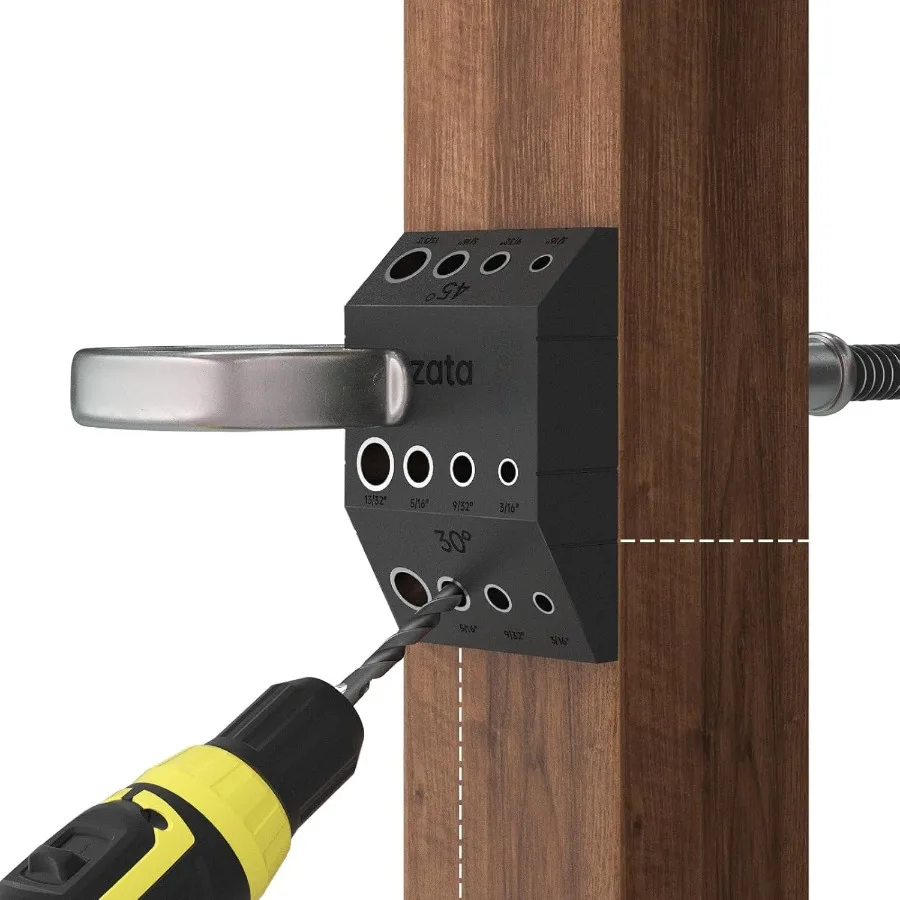 Muzata Upgraded Multi Angle Cable Railing Drill Guide Jig Fit 30 45 90 Degree Portable Drilling Template 4 Sizes for Horizontal
Muzata Upgraded Multi Angle Cable Railing Drill Guide Jig Fit 30 45 90 Degree Portable Drilling Template 4 Sizes for Horizontal