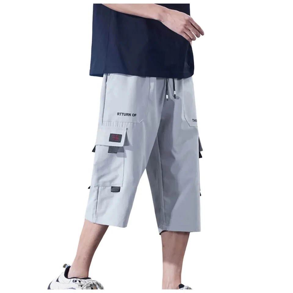 Men's Cargo Shorts Summer Elastic Waist Casual Below Knee Capri Pants Large Size Outdoor Jogging Sweatpants Trend Multi Pockets
Men's Cargo Shorts Summer Elastic Waist Casual Below Knee Capri Pants Large Size Outdoor Jogging Sweatpants Trend Multi Pockets