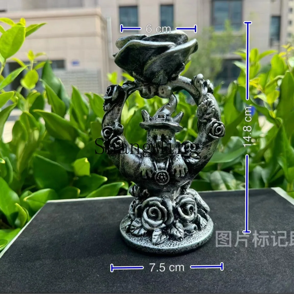 CL resin rose hat cat ornament handicraft crystal ball base ball holder
CL resin rose hat cat ornament handicraft crystal ball base ball holder