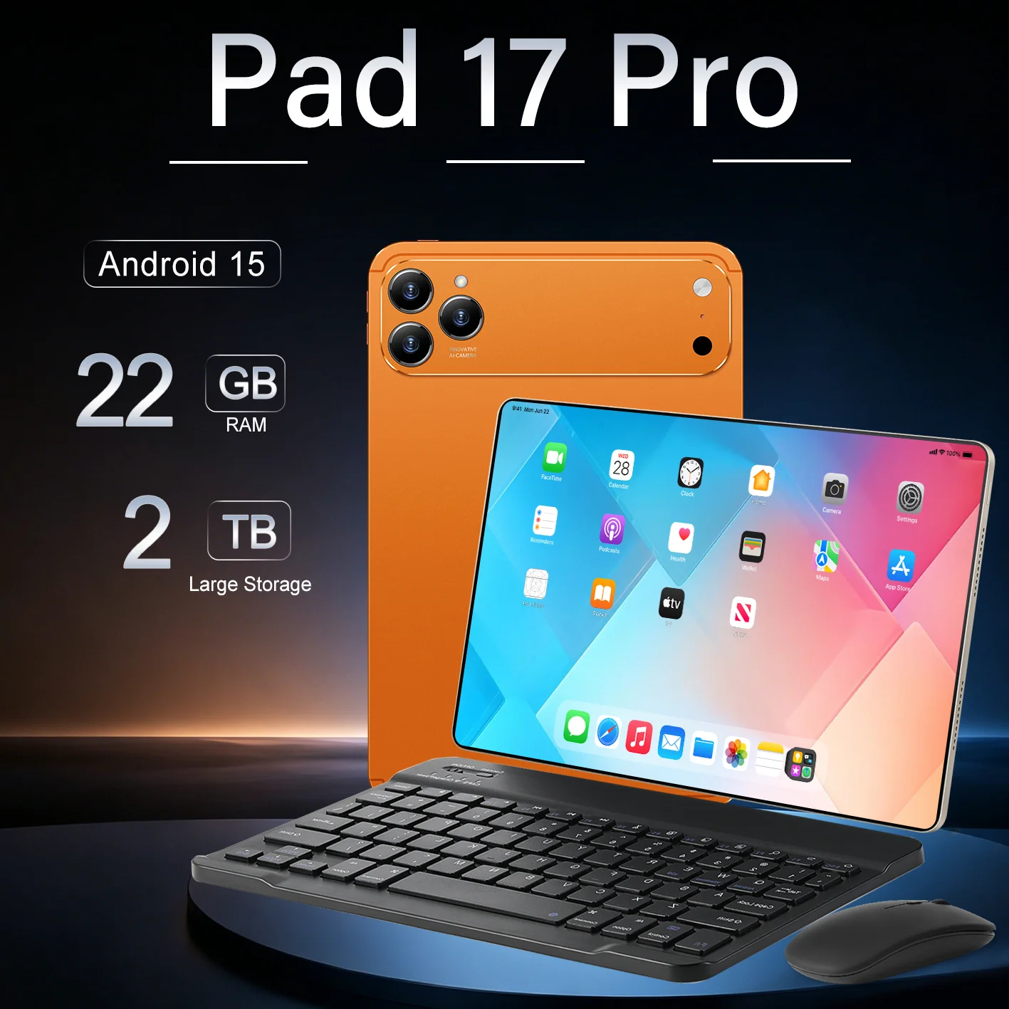 NEW Pad 17 Pro Tablet PC 10.1 inch HD Screen 22GB+2TB Original 5G Dual Card Global Version 10000mAh Battery Office Tablet
NEW Pad 17 Pro Tablet PC 10.1 inch HD Screen 22GB+2TB Original 5G Dual Card Global Version 10000mAh Battery Office Tablet