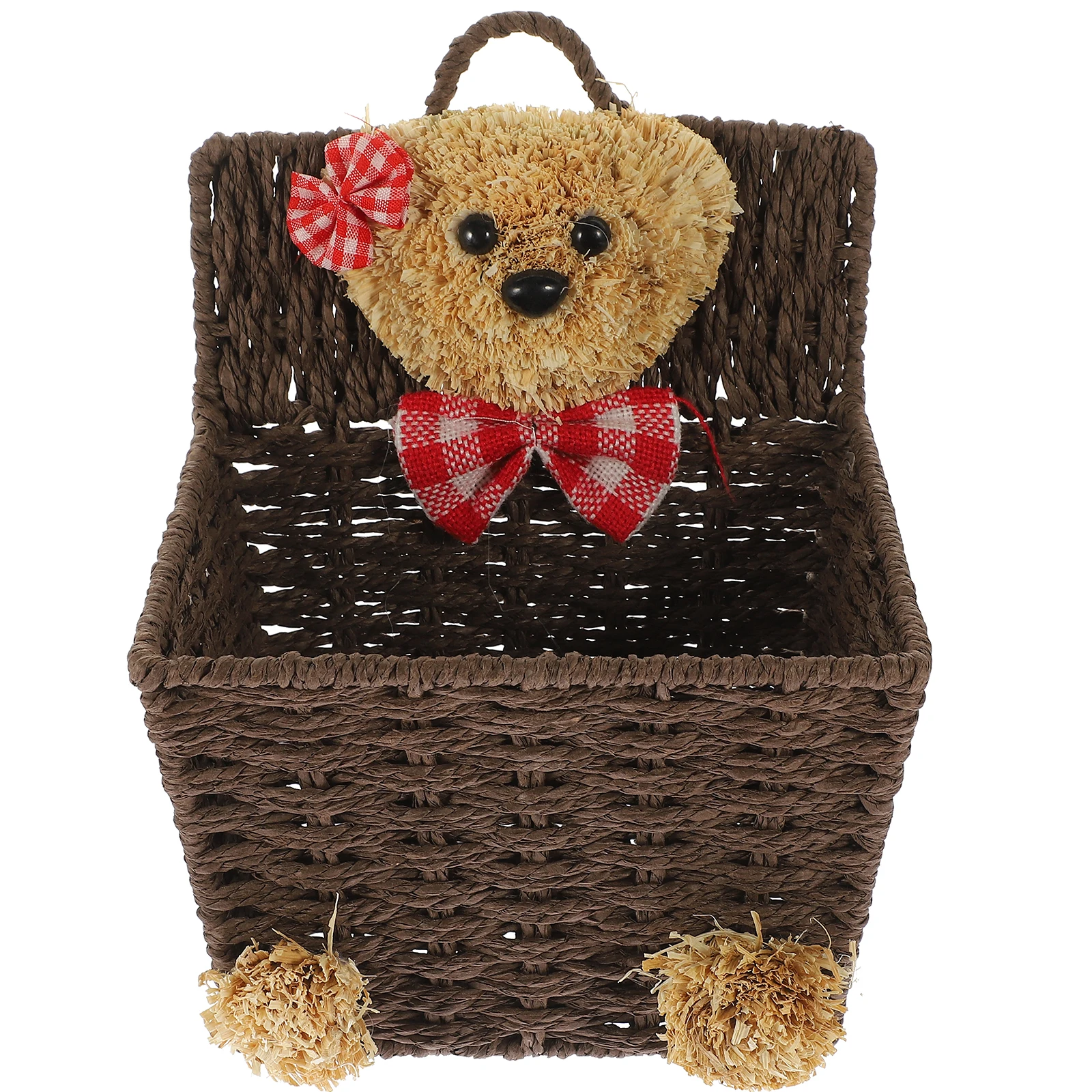 Cartoon Storage Basket Coffee Brown Bear Shaped Desk Organizer Wall Hanging Home Kitchen Decorative Flower Baskets Sundries
Cartoon Storage Basket Coffee Brown Bear Shaped Desk Organizer Wall Hanging Home Kitchen Decorative Flower Baskets Sundries