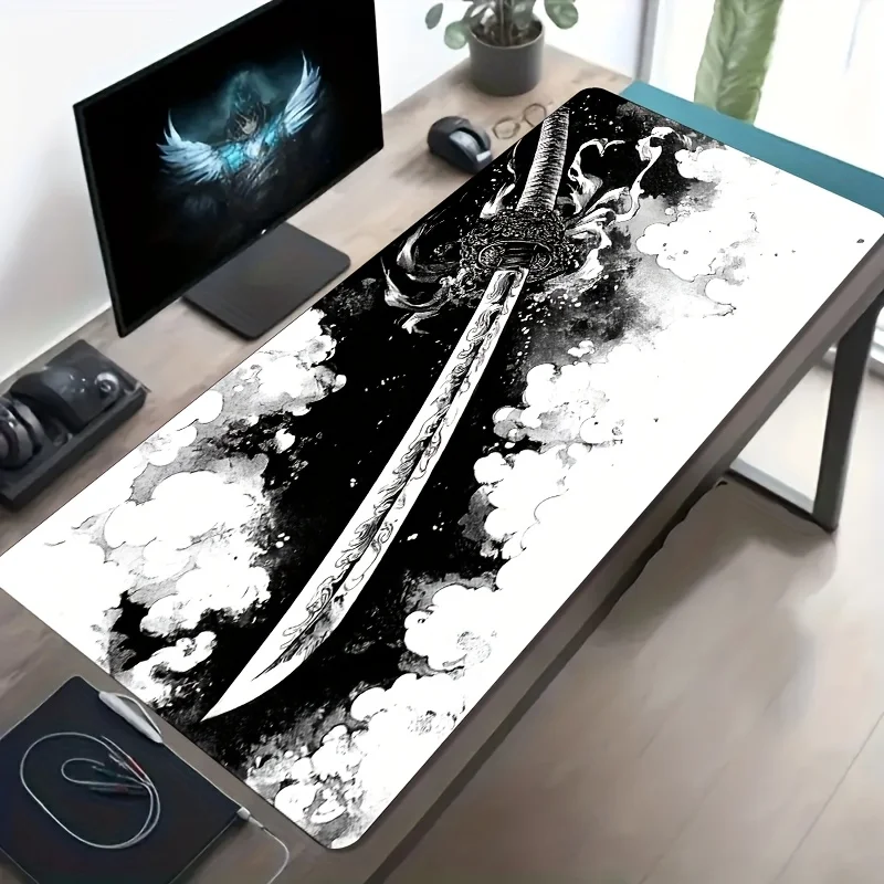 900x400mm Watercolor Samurai Sword Gaming Mouse Pad, Non-Slip Rubber Stitched Edge, Washable Desk Mat for PC Laptop
900x400mm Watercolor Samurai Sword Gaming Mouse Pad, Non-Slip Rubber Stitched Edge, Washable Desk Mat for PC Laptop