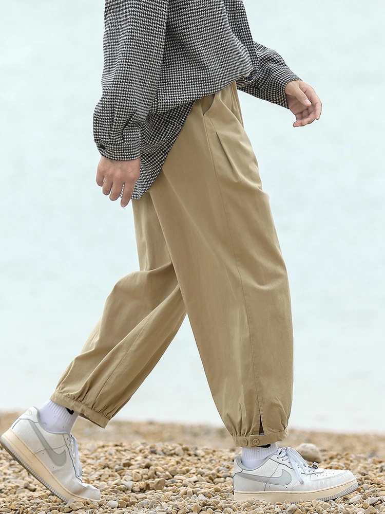 Loose Fit Pure Cotton Trousers Men's plus Size Lantern Pants Nine Points Casual Wear Spring Season Japanese Sle
Loose Fit Pure Cotton Trousers Men's plus Size Lantern Pants Nine Points Casual Wear Spring Season Japanese Sle