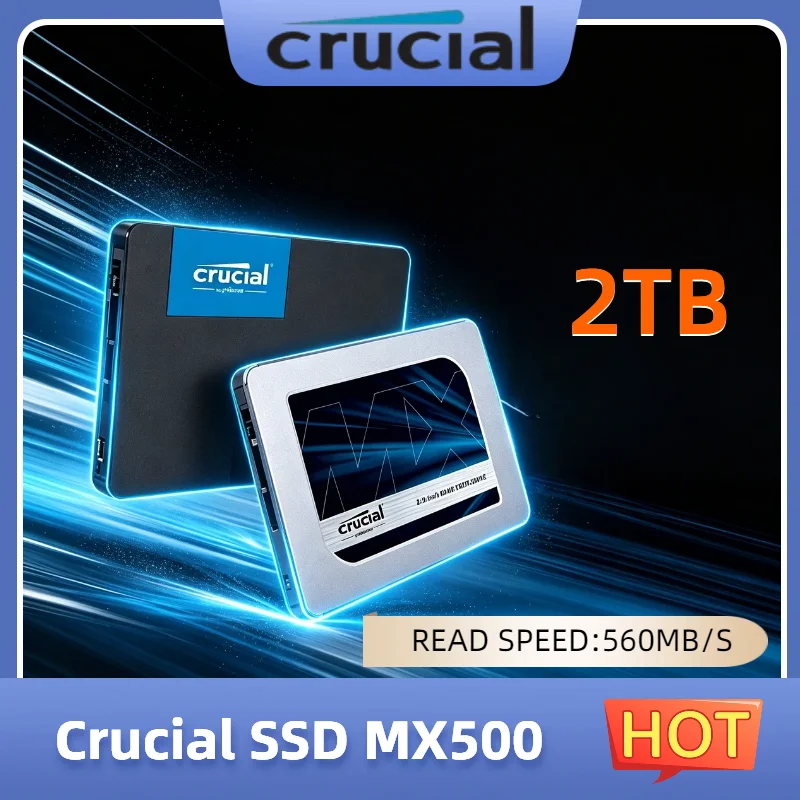 Crucial MX500 SSD 500GB 1TB 2TB 3D NAND SATA 2.5 Inch High Speed Internal Solid State Drive for Laptop Hard Disk Max 2026 Pro
Crucial MX500 SSD 500GB 1TB 2TB 3D NAND SATA 2.5 Inch High Speed Internal Solid State Drive for Laptop Hard Disk Max 2026 Pro