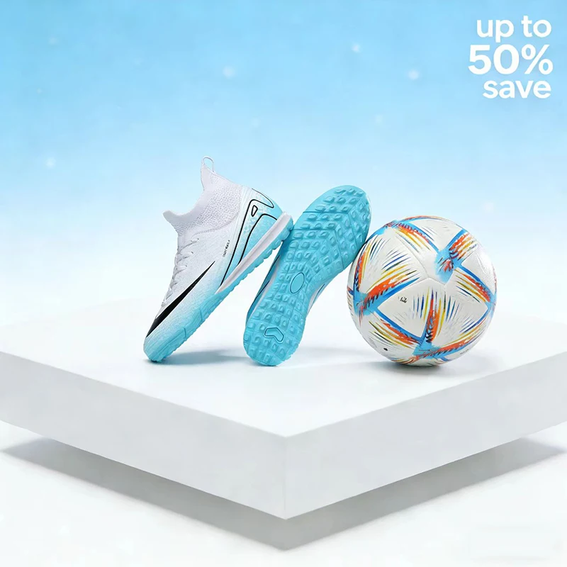 Professional Men's Futsal Football Shoes Adult Spike Grass Durable Comfortable Training Shoes Teenagers Non Slip Soccer Shoes
Professional Men's Futsal Football Shoes Adult Spike Grass Durable Comfortable Training Shoes Teenagers Non Slip Soccer Shoes