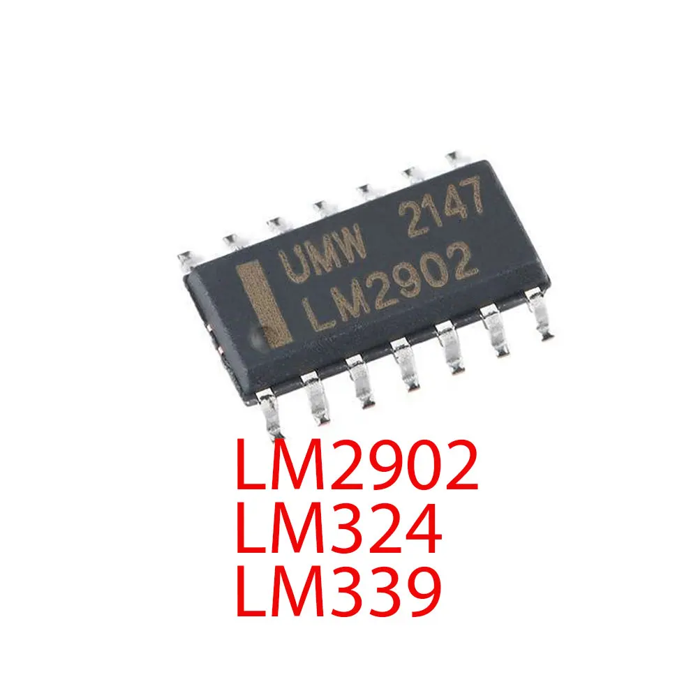 10PCS LM2902DR LM339DR LM324DR LM324ADR LM324 LM2902 LM339 SOP-14
10PCS LM2902DR LM339DR LM324DR LM324ADR LM324 LM2902 LM339 SOP-14