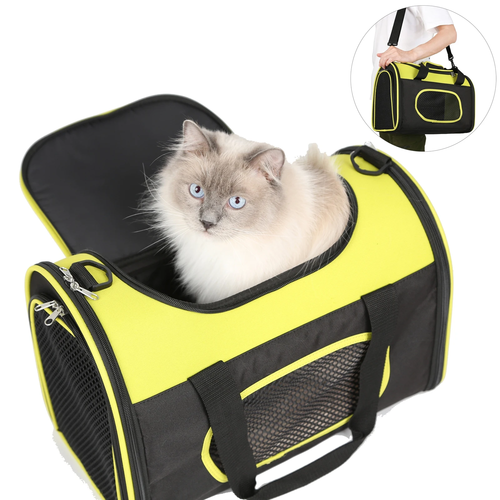 Large Pet Carrier Bag Portable Folding 10KG Load Capacity Pet Shoulder Travel Bag for Dog Cat Puppy
Large Pet Carrier Bag Portable Folding 10KG Load Capacity Pet Shoulder Travel Bag for Dog Cat Puppy